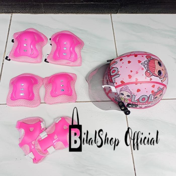 helm sepatu roda / helm anak anak dan deker