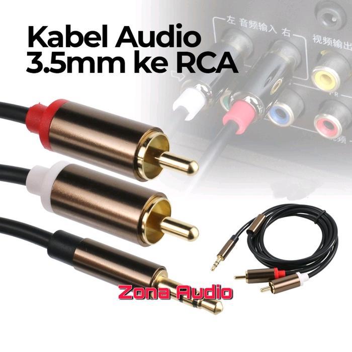 Kabel Audio Jack 3.5Mm To Rca / Kabel Jack Rca To Jack Aux 3.5Mm Populer