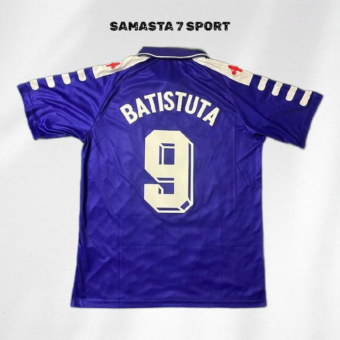 Jersey Baju Bola Retro Fiorentina Home 1998/1999 Grade Ori Ready