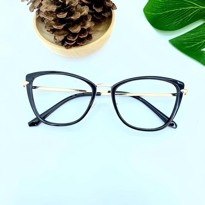 Kacamata Cat Eye Minus 0.25 S/D 6.00 Frame 95920 Minus Photocromic Korea Style Viral Termurah (Free