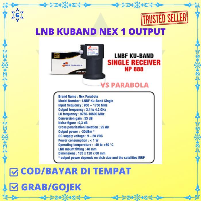"New" LNB PARABOLA KU BAND NEX SINGLE