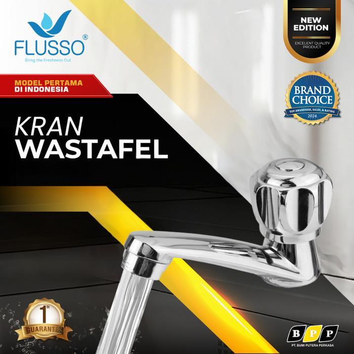 KRAN Wastafel Cuci Tangan Krom Series FLUSSO Jantung Kuningan Bergaransi Resmi Kran Air Wastafel 656