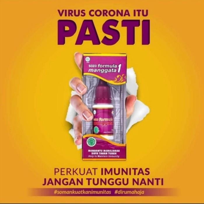 Mujarab Jamu Tetes Soman 1 ( Sozo Formula Manggata 1) Original 100%, Sertifikasi Halal Mui Dan Bpom