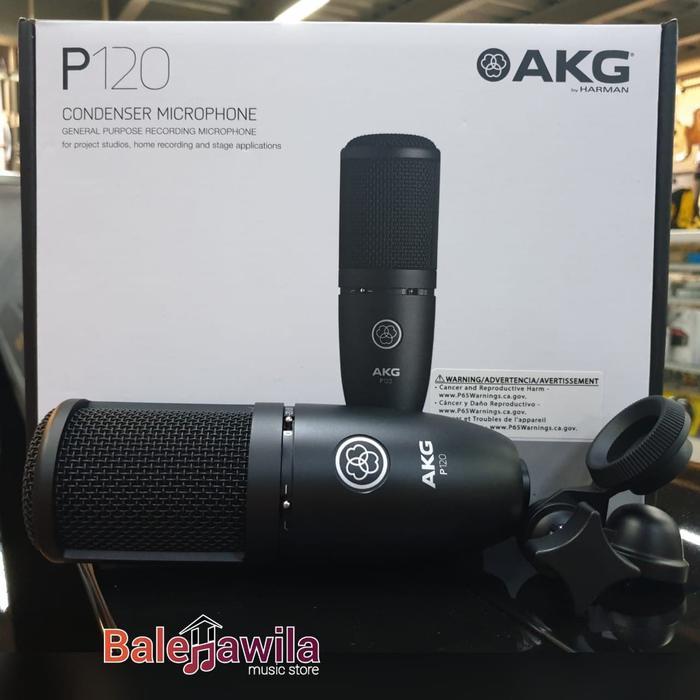 Mic Condensor Podcast AKG P120 Microphone AKG P 120 Cardoid by HARMAN