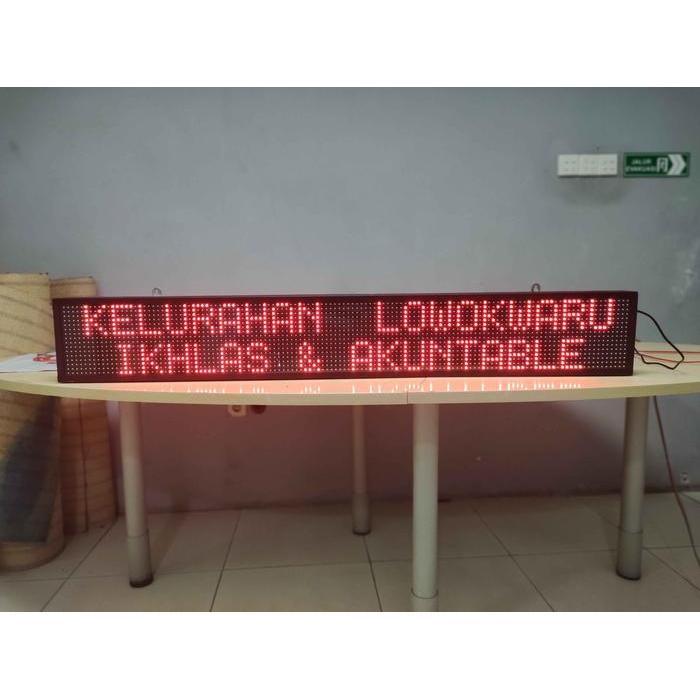 Running Text - Jam Digital Papan Informasi Toko, Alarm, Scroll Text Otomatis