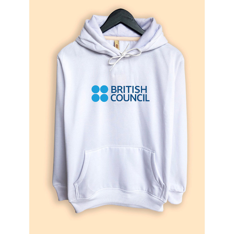 Jaket Hoodie British Council logo