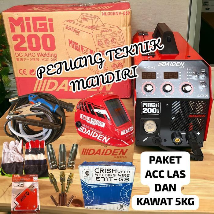 MESIN LAS DAIDEN MIGi 200 / TRAVO LAS INVERTER CO2 DAIDEN MIG MIGi 200