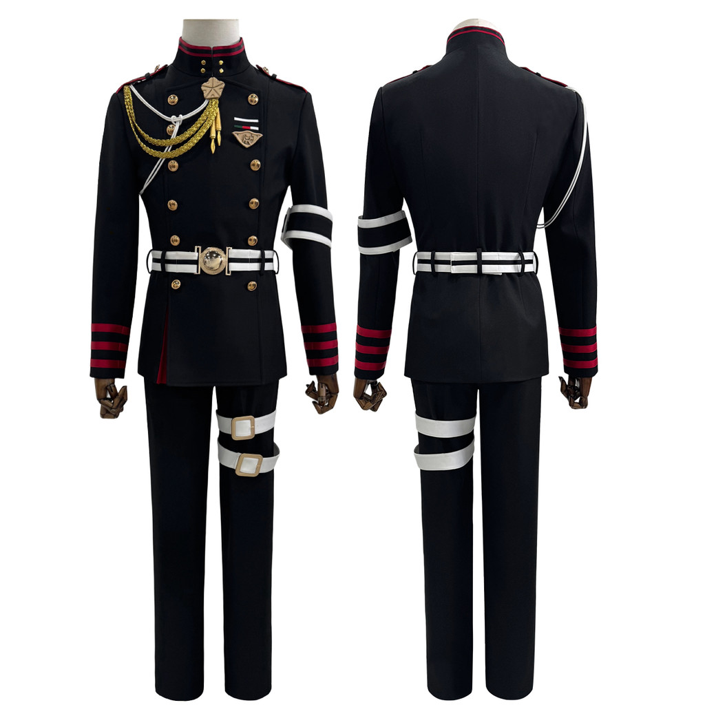 Holoun Seraph Of The End Anime Guren Ichinose Cosplay Costume Coat Pants Belt Uniform Halloween