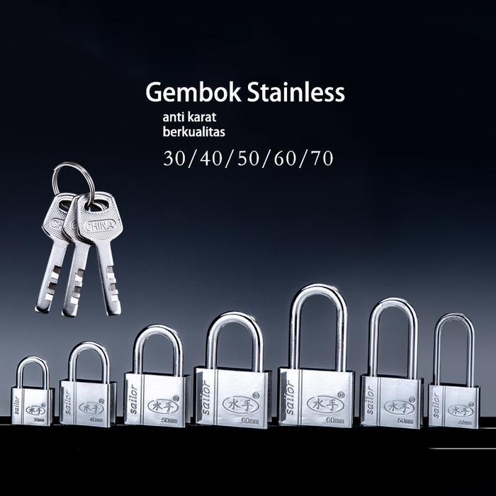 Gembok Anti rust anti maling gembok stanless anti karat gembok
