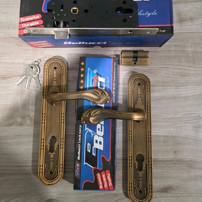 1 Set Kunci Pintu Besar Bellucci Sheraton / Kunci Bellucci Besar / Kunci Pintu Antik / Kunci Pintu