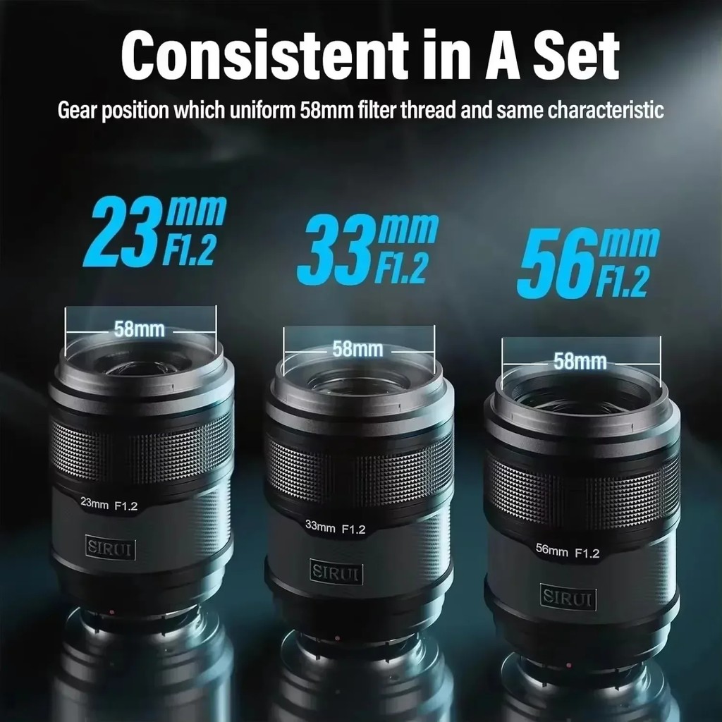Sirui Sniper 16mm f1.2 23mm 33mm 56mm 75mm F1.2 APS-C Auto Focus Sirui Sniper For Sony E Mount Fuji