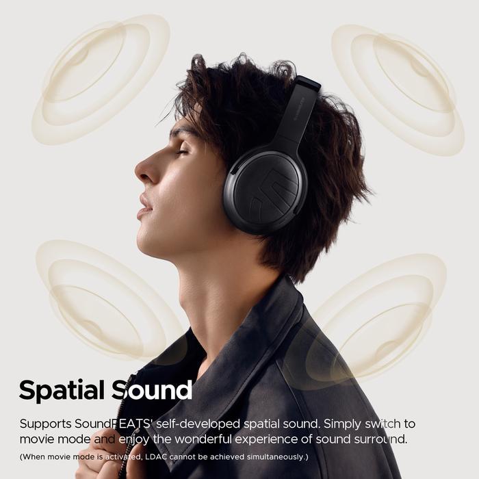 Soundpeats Space Pro Hybrid Anc Wireless Over-Ear Headphone