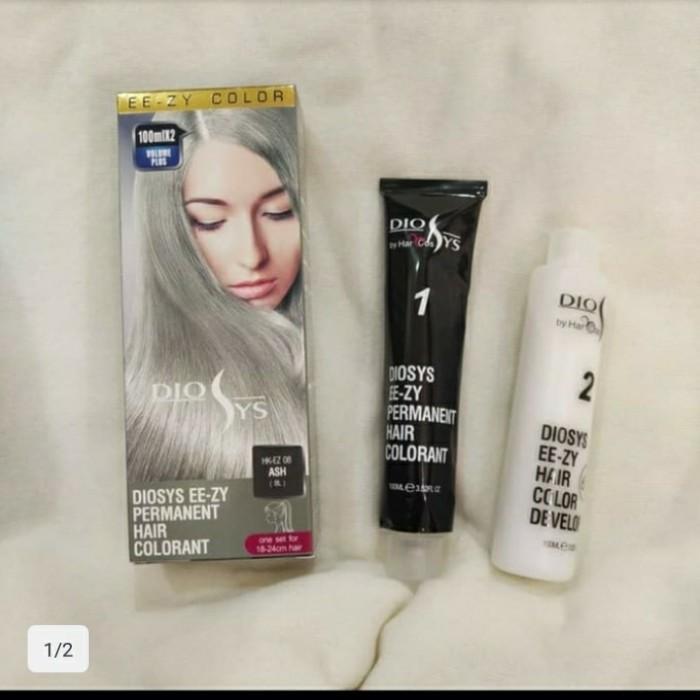 DioSys Semir Pewarna cat rambut EE-ZY color (ASH) ABU ABU PUTIH