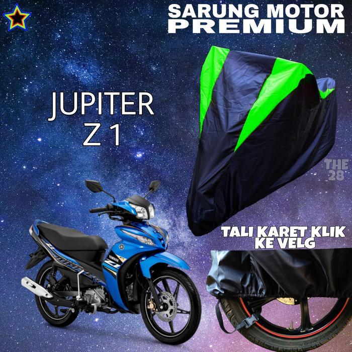 Sarung Motor JUPITER Z1 HItam HIJAU Body Cover Jupiter Z1 PREMIUM