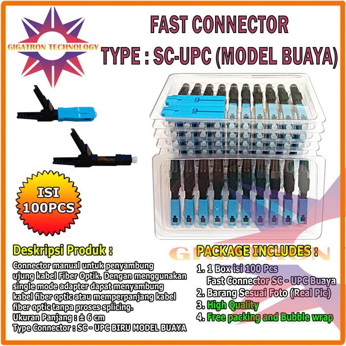 Fast Connector Sc Upc Fiber Optic Fast Konektor Fiber Optik Buaya Ftth