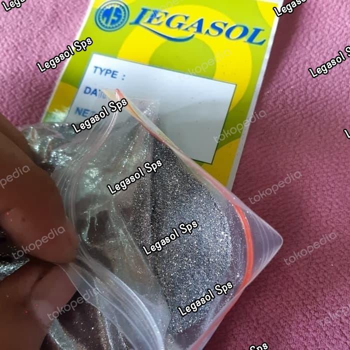 Legasol Sps Bubuk Gliter Silver 601 / 128 H Nail Art Tangan Eyeshadow 100g & 1000g untuk Kerajinan