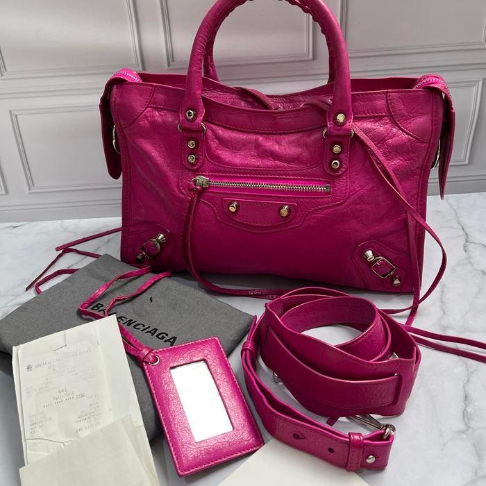 Balenciaga city small warna pink
