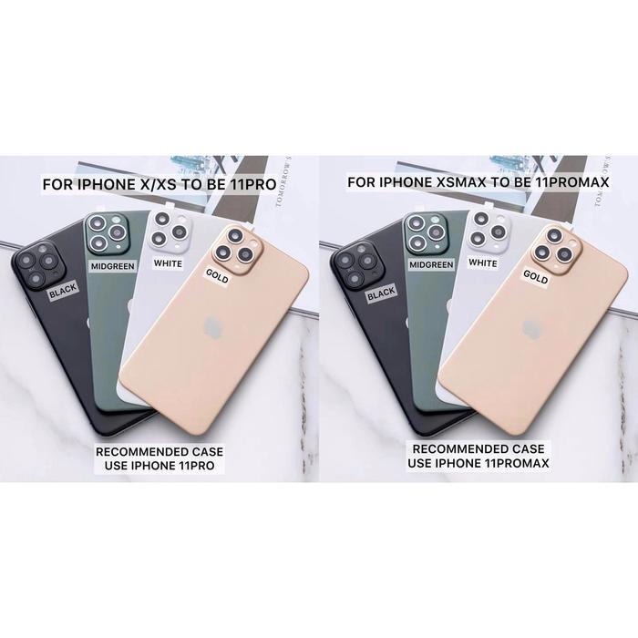 Fake Back Cover Iphone X / XS / XR / XS MAX / 11 / 12 CHANGE TO Iphone 11 12 PRO 13 - Fake Back