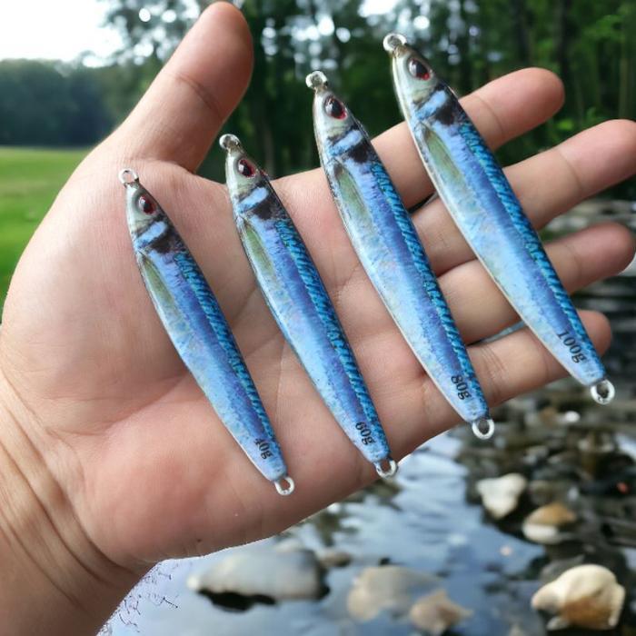 Aquasite Fishing Gears Metal Jig Copy Gomame Bionik Realistik Full Gid Dengan Timah Super Keras &