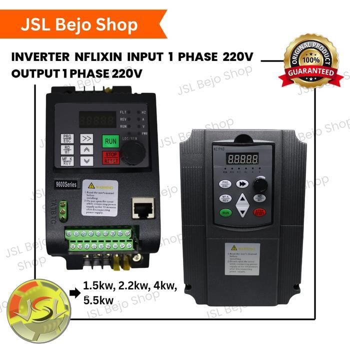 RODEO - Inverter VFD AT2 Input 1 Ph 220V Output 1 Ph 220V For Motor Dinamo 1