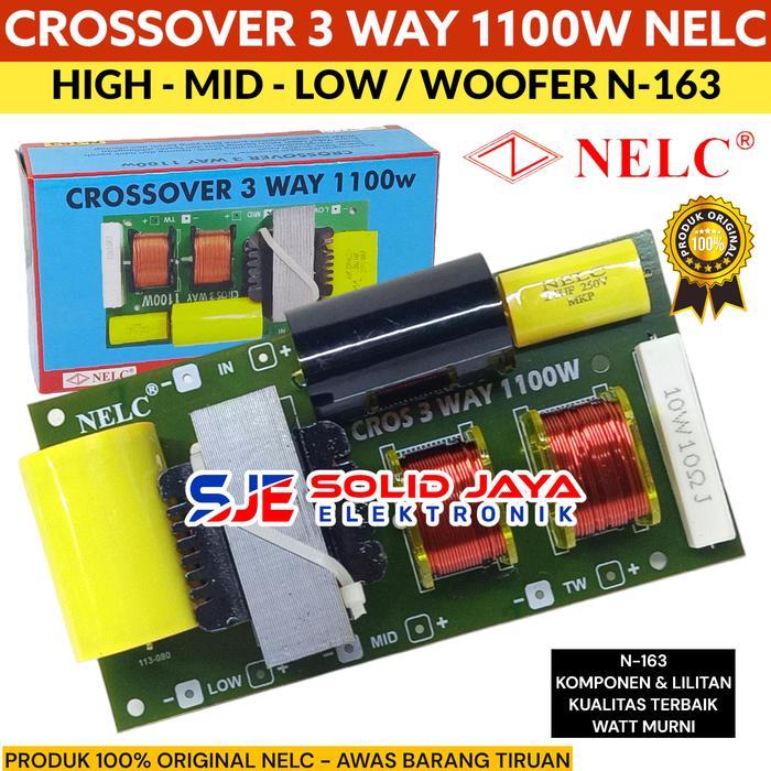 NEW SERIES CROSSOVER 3 WAY 1100W NELC N-163 CROSSOVER PASIF 3 WAY 1100 WATT NELC
