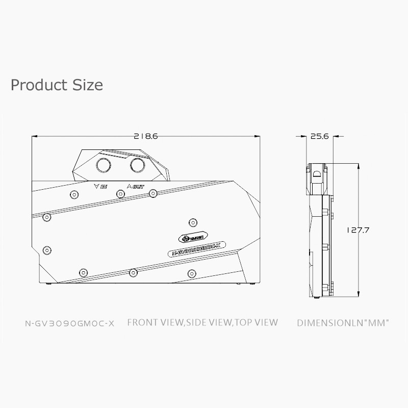 Bykski Water Block For GIGABYTE Geforce RTX 3080/3090/3080Ti GAMING OC/EAGLE/Vision/ Turbo Graphics