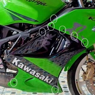 Baut Titanium Body Fairing Ninja Rr Old Zx 16 Baut
