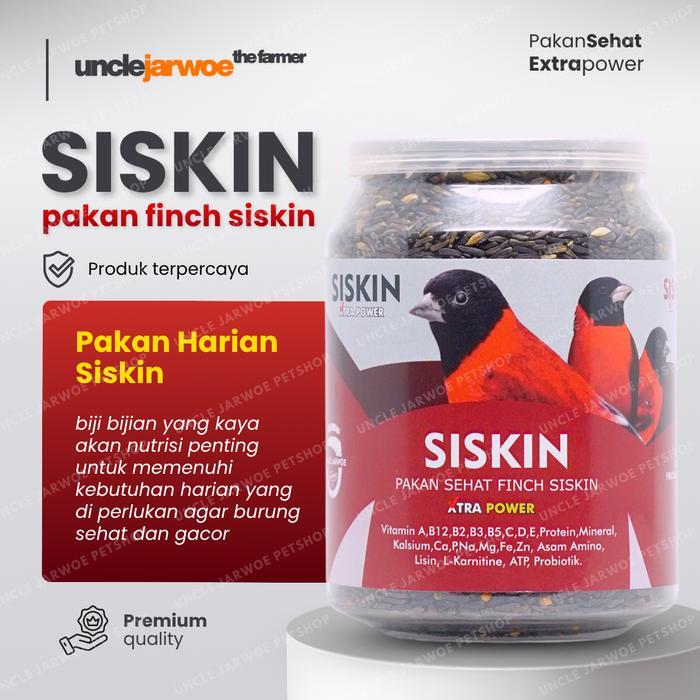 DISKON unclejarwoe SISKIN - Caroll Pakan Penggacor Burung Red Siskin READY STOCK