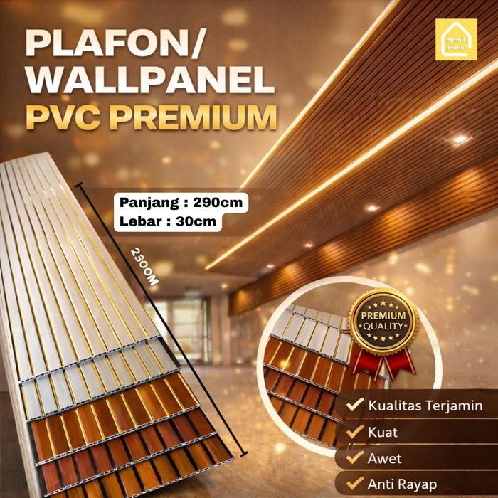 Premium WALLPANEL DINDING & PLAFON WPC PREMIUM LEBAR 30CM PANJANG 2,9 METER DINDING RUMAH MINIMALIS