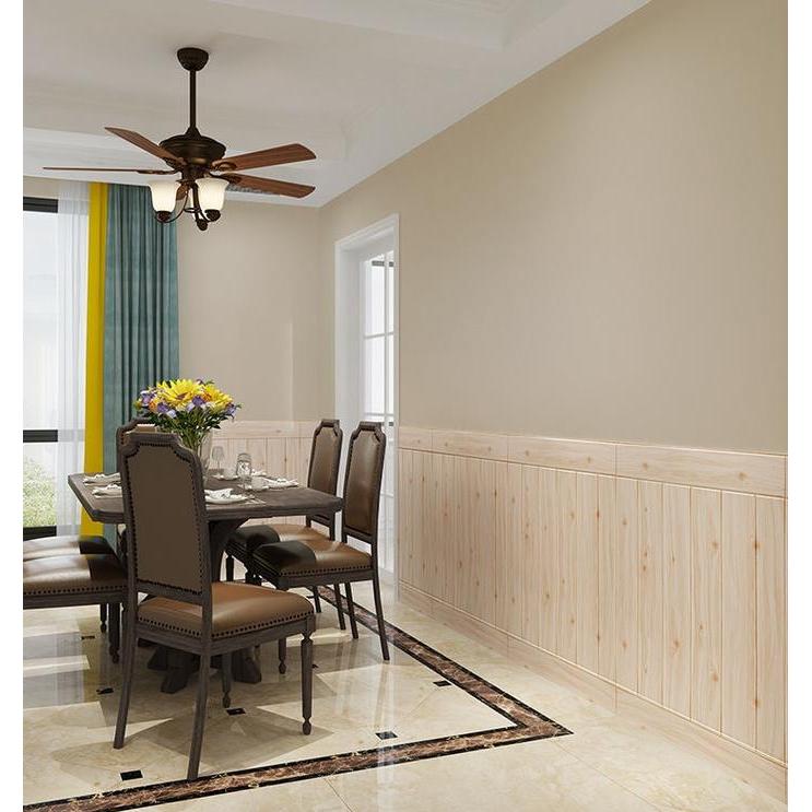 Premium Wallpaper Foam 3D motif kayu wood foam/ Walpaper dinding kamar/Wall Panel 3D