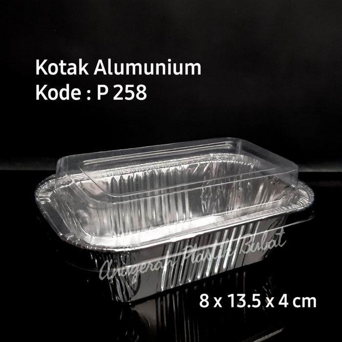 New Alumunium Foil Cup P258 + Tutup/ Tray Alumumium Foil P258 Untuk Dapur