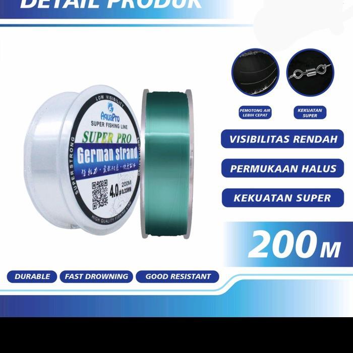 Senar Pancing nylon Germany kuat 200 meter *
