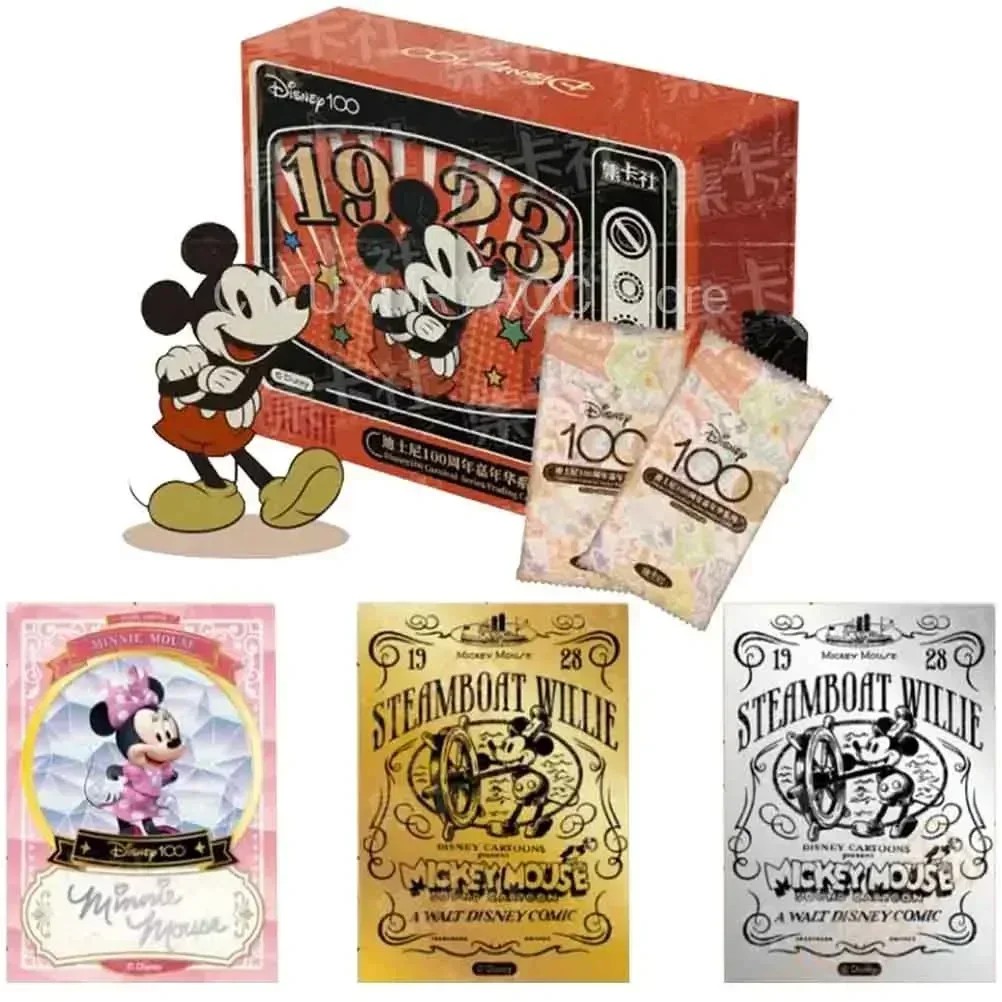 Genuine D1sn3y 100 Carnival Series Trading Cards for Children Mickey
