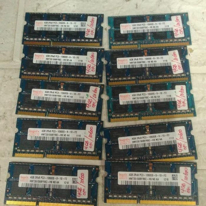 Hynix RAM Sodimm 4gb DDR3 PC10600s Memori for Notebook Laptop