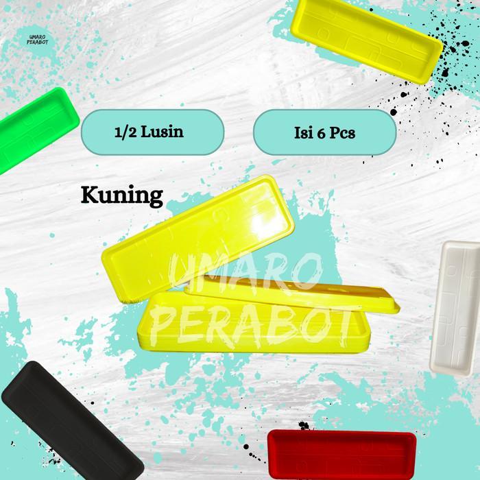 Grosir 1/2 Lusin Tatakan Pot Panjang 50 / Alas Pot Panjang / Pot Tanaman / Pot Bunga / Pot Plastik /