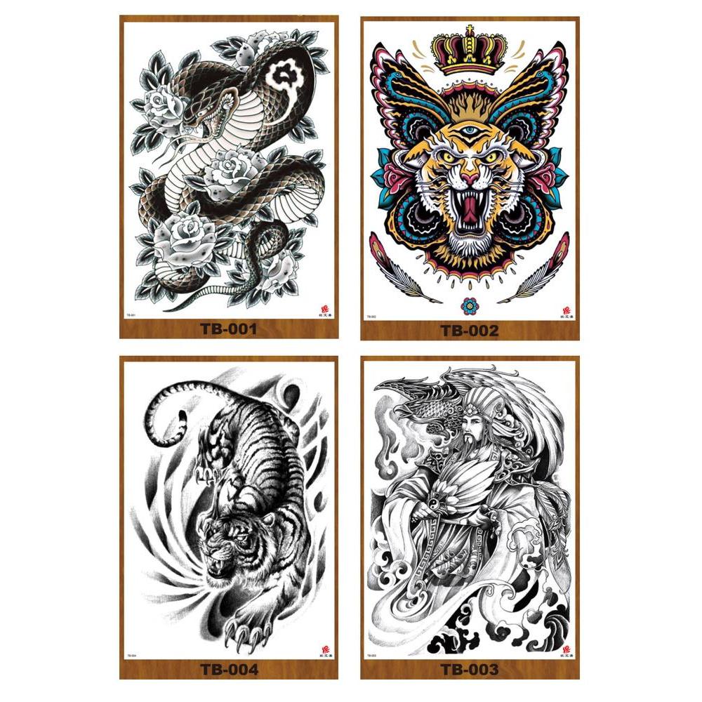 Tato/Tatto Temporary/Tatto Temporer/ Tattoo Punggung 34X48 Cm Tb 001