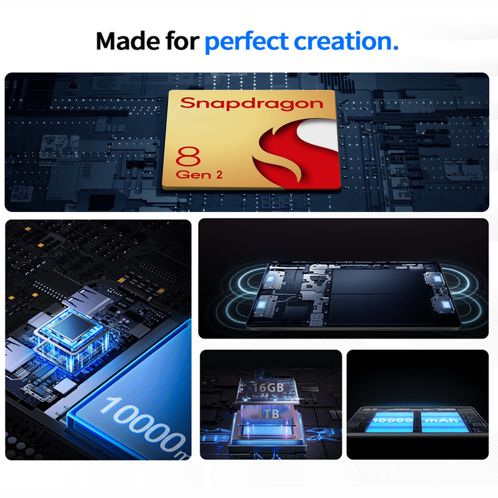 Original Pad 9S Pro Tablet 10.1 inch Android 14 Global Snapdragon 8Gen2 10 Core 16GB+1TB 10000mah 5G