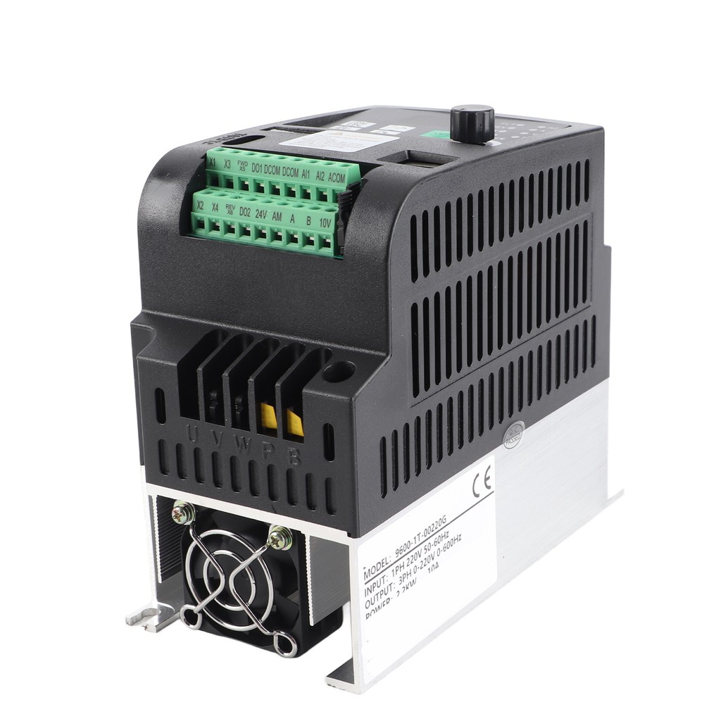 New 2.2KW 220VAC Single‑Phase to 3‑Phase VFD Inverter Speed Control  Vector Frequency Converter VFD 