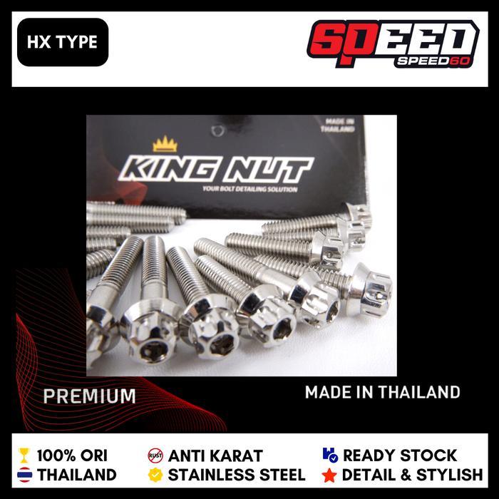 Probolt Baut Cover Step Injakan Kaki Yamaha Vixion Stainless King Nut