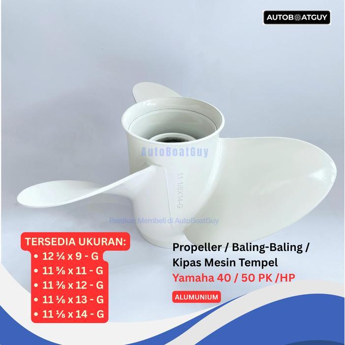Propeller / Baling-Baling / Kipas Mesin Tempel Yamaha 40 / 50 PK /HP