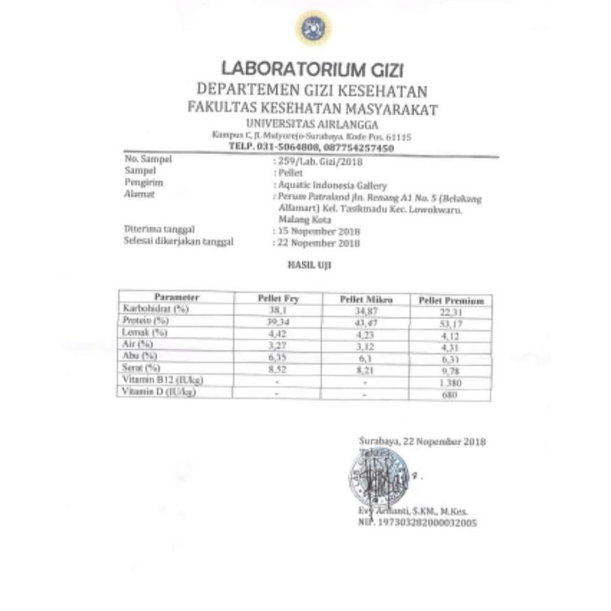 TERLARIS PELET IKAN CUPANG BETTA FISH - MIKRO UNTUK LUBUKAN gratis ongkir