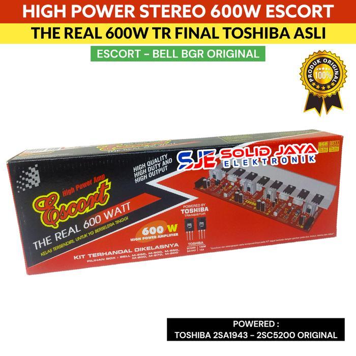 Kit Power Amplifier Escort 600W Murni Stereo Tr Transistor Final For Toshiba Real Asli 2Sc5200