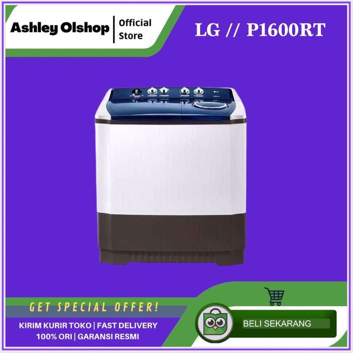 LG P1600RT Mesin Cuci 2 Tabung 16KG LG Twin Tub LG P1600RT 16 KG LG