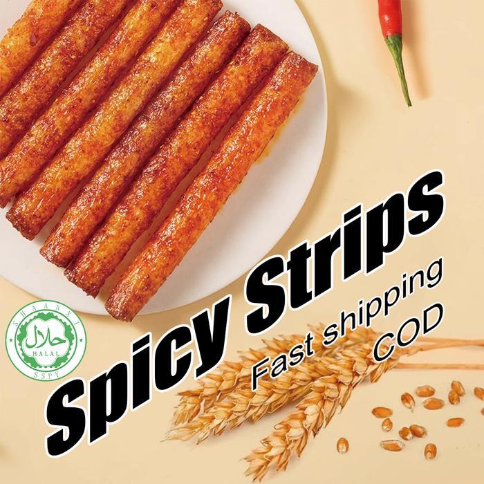 [Halal] Spicy Latiao Makananringan Snack Camilan Sweet Spicy Strips Pedas Quickly Shipping