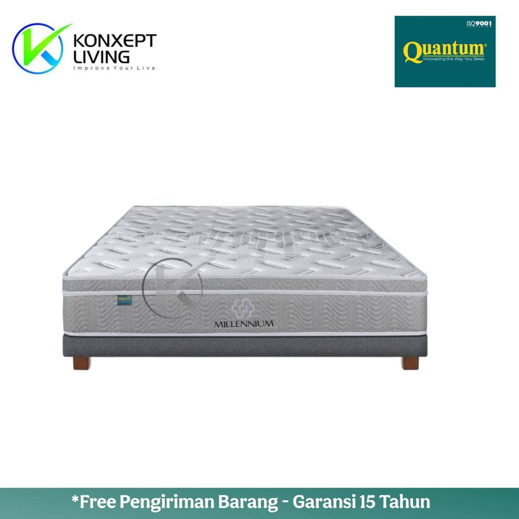 Quantum Springbed Millennium Concept Ukuran 200x200 Fullset Tanpa Sandaran