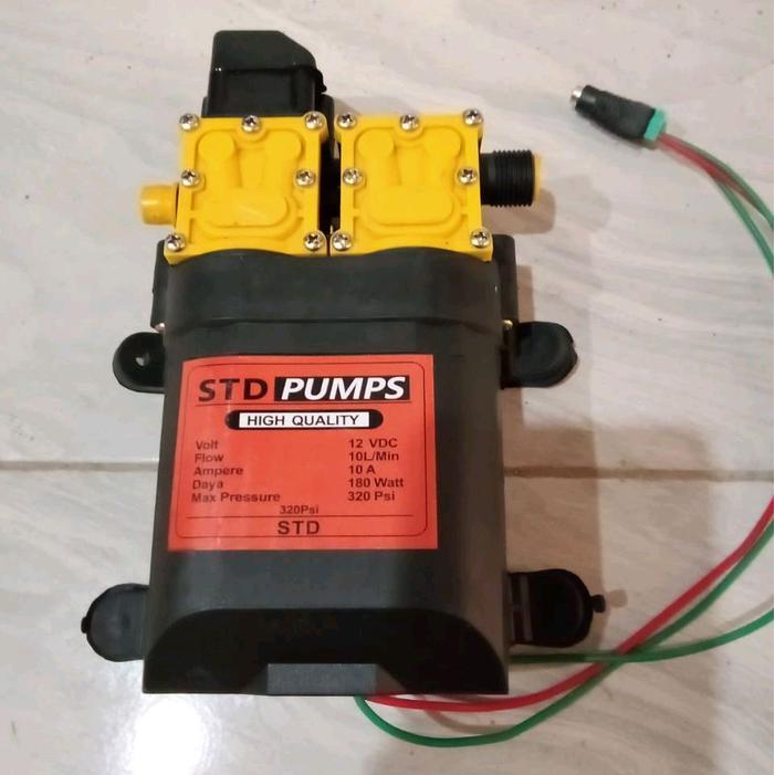 Pompa doble Pump 12v 320 psi / Pompa steam Doble Soket drat 320 psi