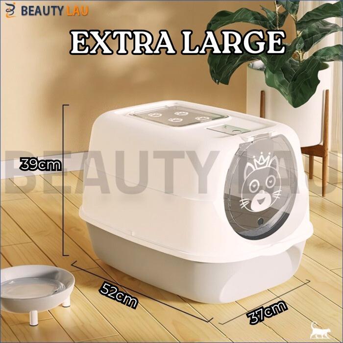 TEMPAT PUP KUCING BESAR JUMBO TERTUTUP CAT LITTER BOX BAK PASIR KUCING