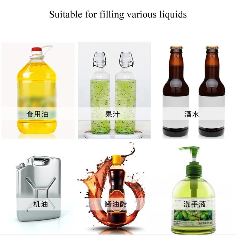 Liquid filling machine Pneumatic Piston Liquid Filler Wine Milk Juice quantitative Filling Machine