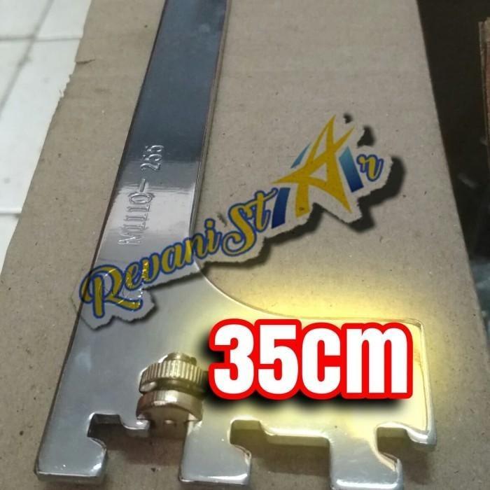 35cm Siku rak kaca daun bracket braket penyangga rak kaca stainless
