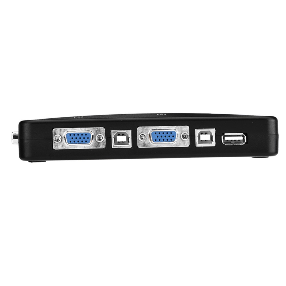 Durable 4 Ports USB 2.0 KVM Switch USB 2.0 VGA Port VGA Manual Switch Box Plug and Play KVM VGA